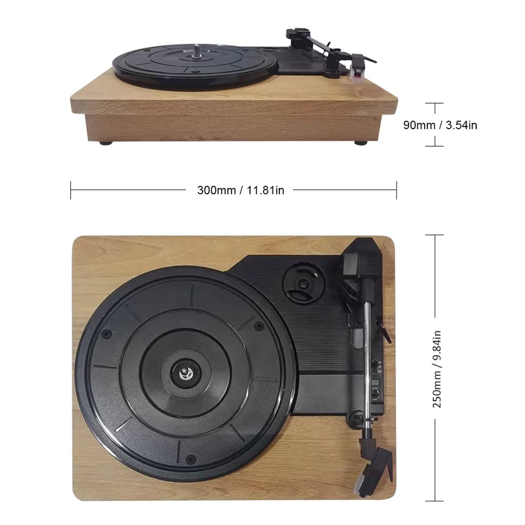 33/45/78 giri giradischi grammofono antico giradischi disco RCA jack per cuffie fonografo portatile altoparlante