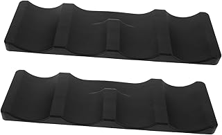 MUCKLILY Bottle Holders 2pcs Wine Bottle Mat Can Easy Stacker Refrigerator Shelving Brackets Silicone Beer Pad Stacking Beverage Dispenser Beverages Home Supply Wave Red Storage Mat