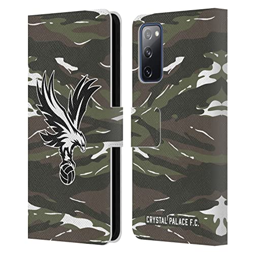 Crystal Palace FC Étui Portefeuille Camouflage Woodland en Cuir pour Samsung S20 FE
