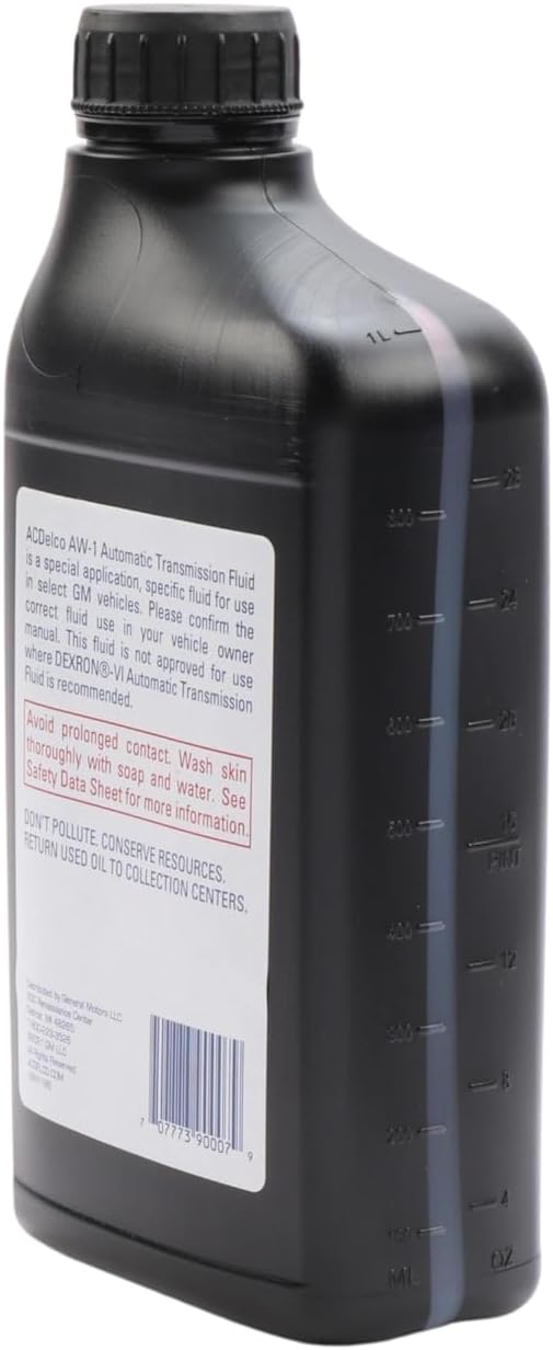 ACDelco GM Original Equipment 10-4062 (19256039) AW (Aisin Warner) Automatic Transmission Fluid - 1 qt