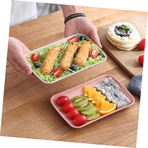 Set de 4 platos rectangulares para sushi miniatura 5