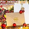 Yexiya 520 Pcs Winter Glitter Snowflake Stickers for Envelope Seal Label Dot Self Adhesive Sticker Seal for DIY Crafts Christmas Greeting Card Box Decoration (Gold, 10 Sheets) #3