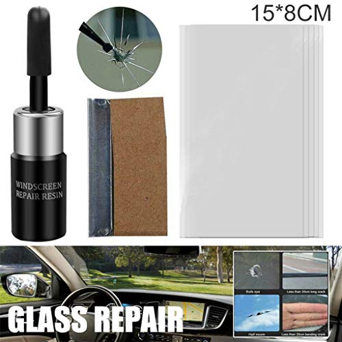 Preisvergleich Produktbild Windschutzscheiben Reparatur SetAuto Windschutzscheiben Reparaturset Werkzeug, Windshield Repair Kit für Autofenster Glas Riss Chip Harz Windschutzscheibe Reparatur DIY Tool Kit