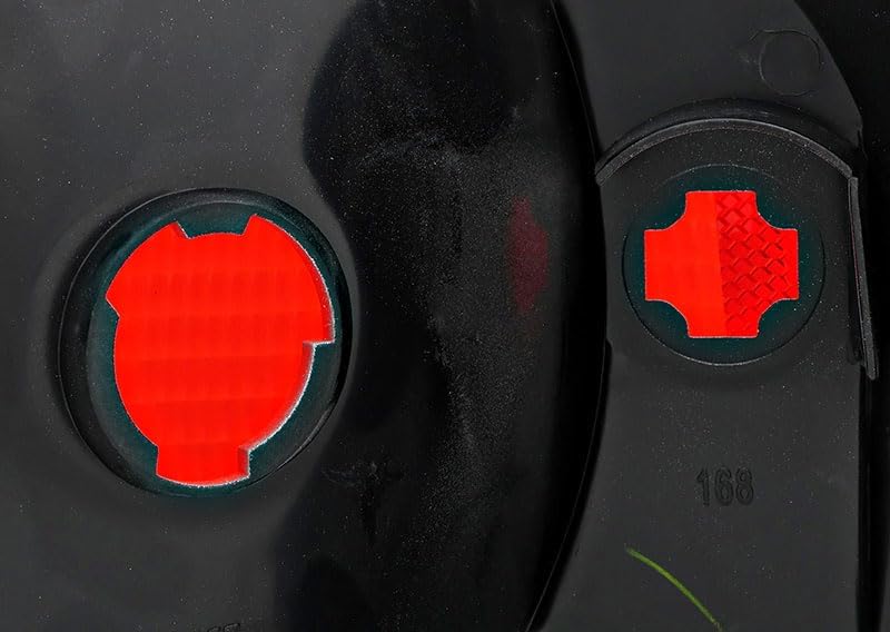 JP Auto Compatible with Dodge Ram 1500 2500 3500 Van 1994 1995 1996 1997 1998 1999 2000 2001 2002 2003 Tail Lights Lamps Set Driver and Passenger Side