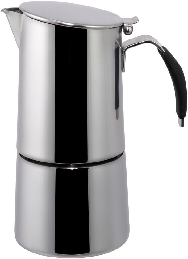 Ilsa: Espresso Coffee Maker "Omnia Express" For Induction - Inox 18/10 2-Cup [ Italian Import ]