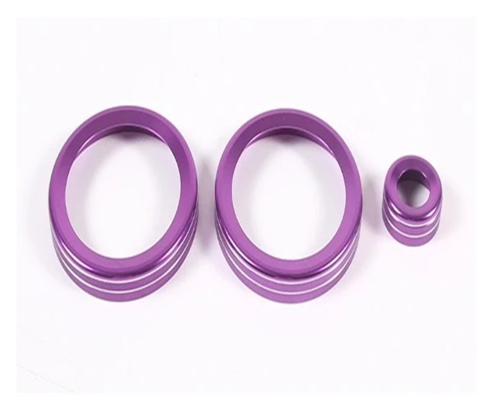 CGBWMB Car Accessory for Range for Rover 2017-2023 Car Central Air Conditioning Volume Knobs Ring Trim Interior Mouldings(Violet (Color))