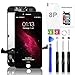 Screen Replacement Black for iPhone 8 Plus 5.5 inch 3D Touch LCD Screen Digitizer Replacement Frame Display Assembly Set with Repair Tool Kit