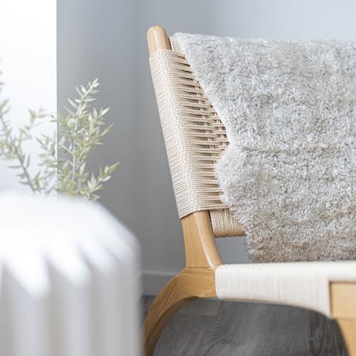 NORDIC SHEEP Lammfell Kurzhaar 90x60 cm | Lammfell Echt für das Sofa, den Stuhl oder rund um den Esstisch | Jedes Teppich ist EIN Unikat und von der Natur geschaffen | Farbe: Beige