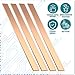 Gisafai 4 Pieces C110 Copper Flat Bar 1/8