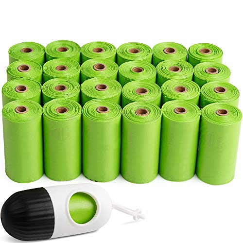 PetiFine Hundekotbeutel mit Spender, geruchlos, umweltfreundlich, extra dick, stark, 100 % auslaufsicher (1d25b) Cover