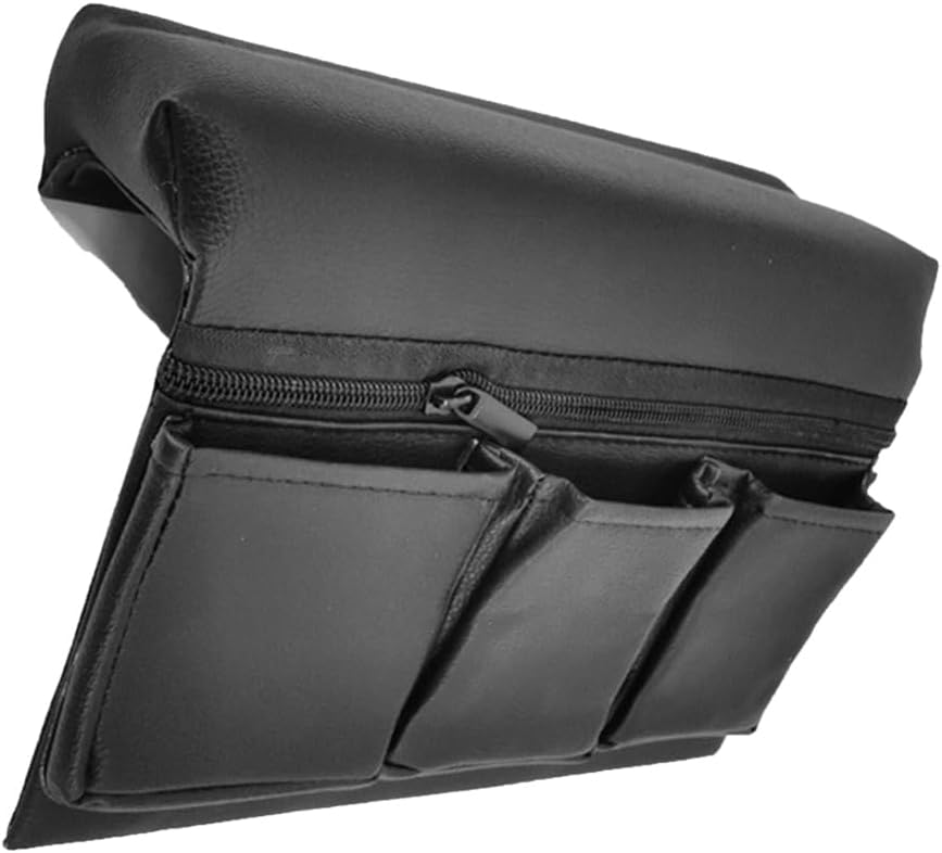 Car Door Side Storage Pocket : Leather Window Armrest Bag Black Car Door Window Armrest Pad Universal Interior Accessories