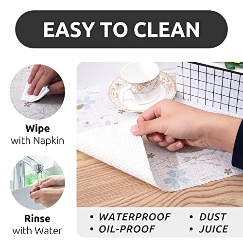 Ray Star 18X96 Inch Shelf Liner For Kitchen Cabinets, Non-Adhesive Cabinet Liner Washable, Pvc Drawer Liner For Dresser Non-Slip Bathroom (Floral)(1 Roll) #TOP3
