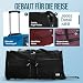 DEUBA Reisetasche | mit Trolleyfunktion | Rollen mit Kugellager | Teleskopgriff | abschließbar -【Farb-und Größenauswahl】 Sporttasche Reisetrolley Gepäcktasche, Rot, 160L = 85 x 43 x 44 cm (LxBxH)