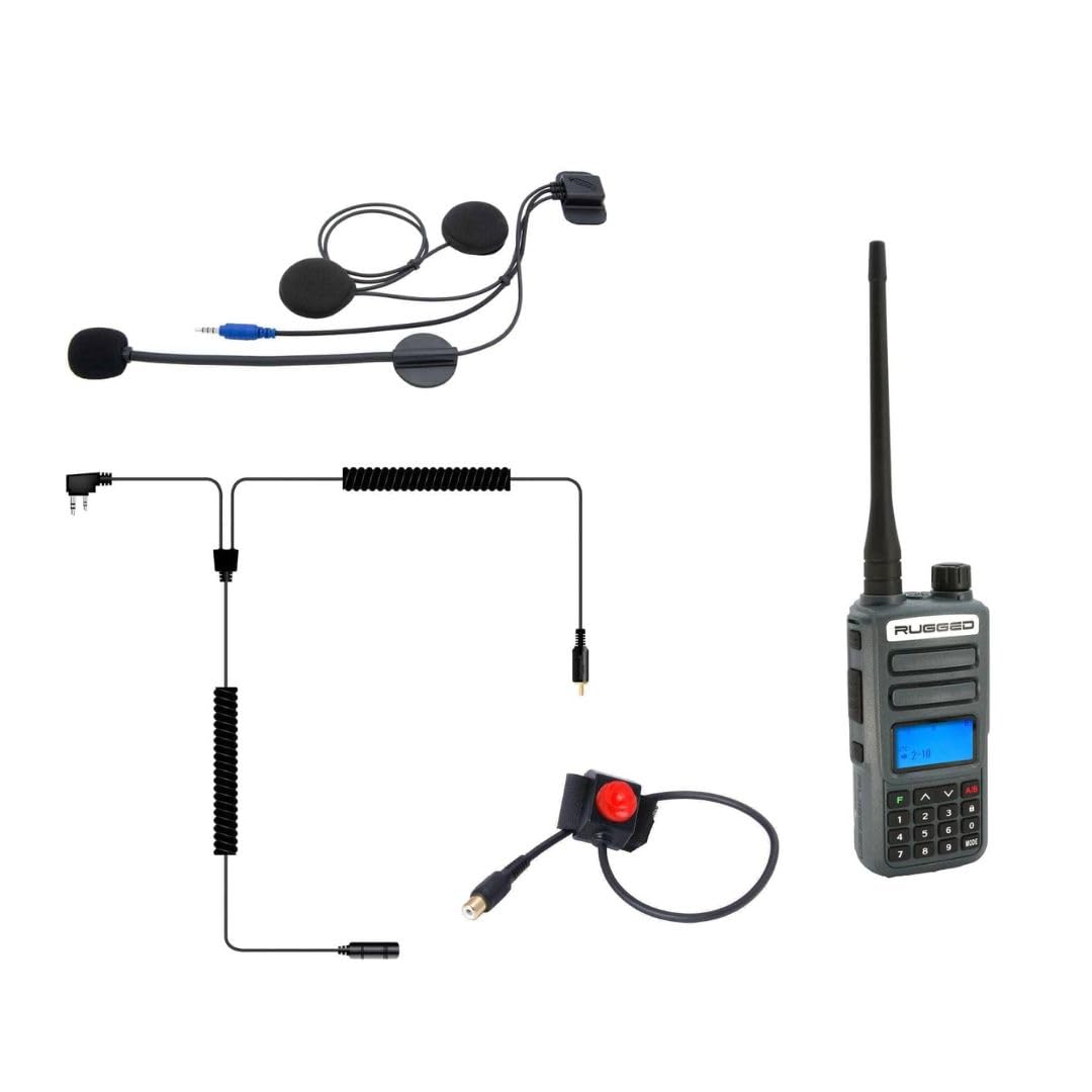 Rugged Radios Super Sport Motorcycle Communication Kit with GMR2 Plus Radio