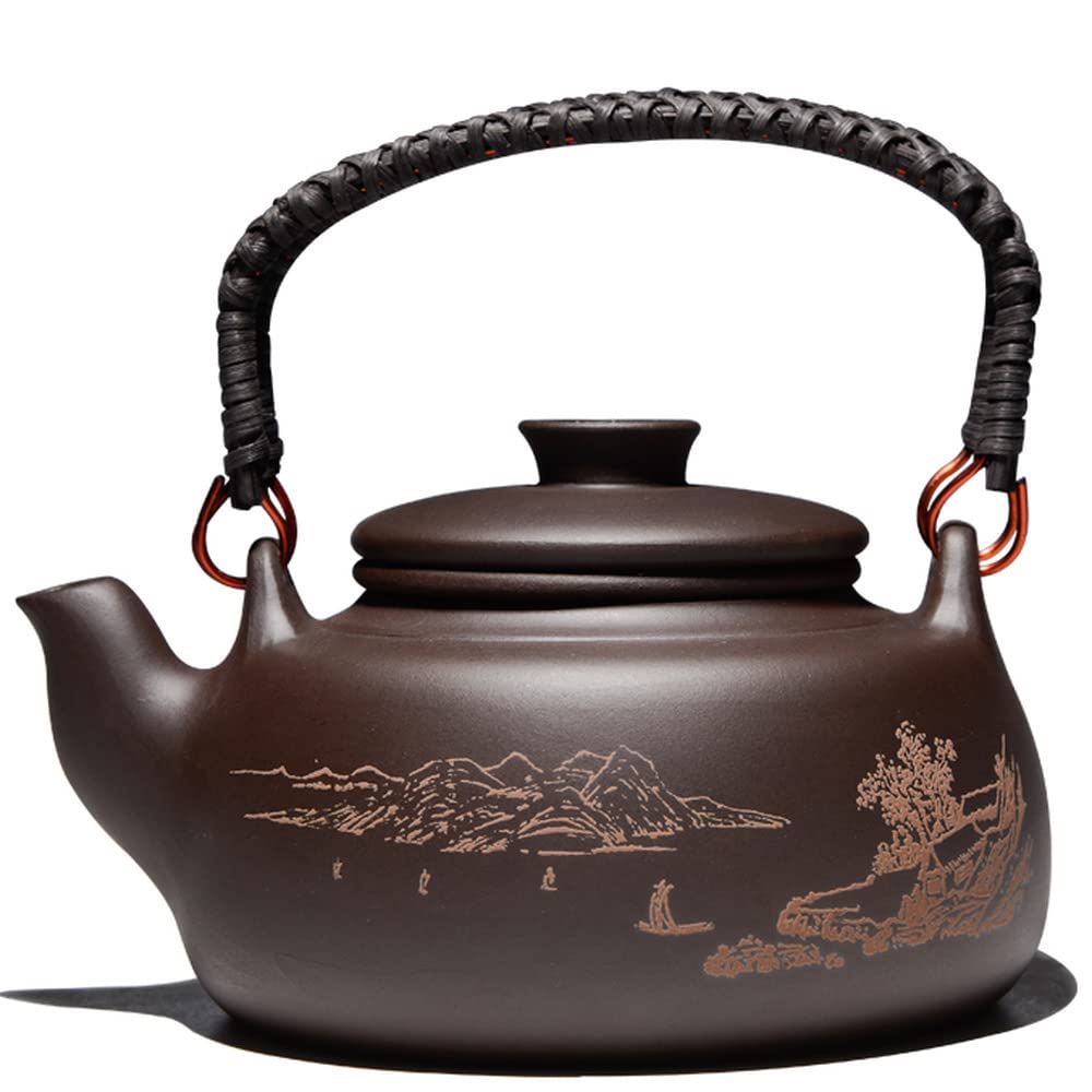 XIALON Théière chinoise avec filtre en argile violet 600 ml