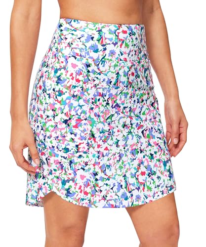 Image of Viodia Women's 18 inch /20 inch Long Swim Skirt High Waisted Modest Swimsuits Skirt Bathing Suit Tummy Control Swim Bottoms
