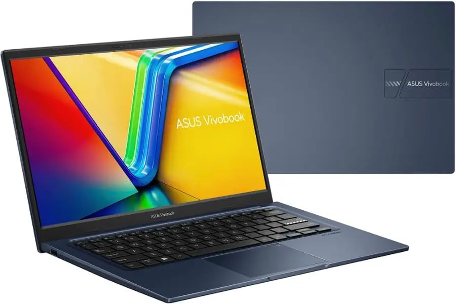 Image of ASUS Vivobook 14 Business Laptop, 14 inch FHD LED Display, Intel Core i3-1215U 6 cores, 8GB DDR4 1TB SSD, Wi-Fi6E, Bluetooth, Intel UHD Graphics, Win11, Quiet Blue, w /2TB USB Drive, W /GaLiMu