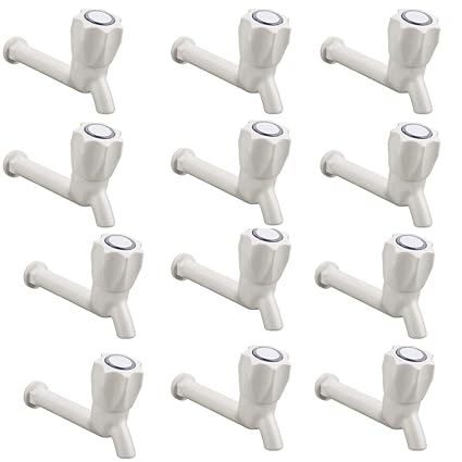 Cossimo PVC Polo Long Body Bib Cock for Bathroom (Pack of 12)