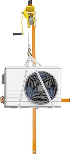 Miniatura 9 de Gdrasuya10 Herramienta de grúa de elevación para aire acondicionado, acondicionador de acero inoxidable soporte de instalación exterior, grúa