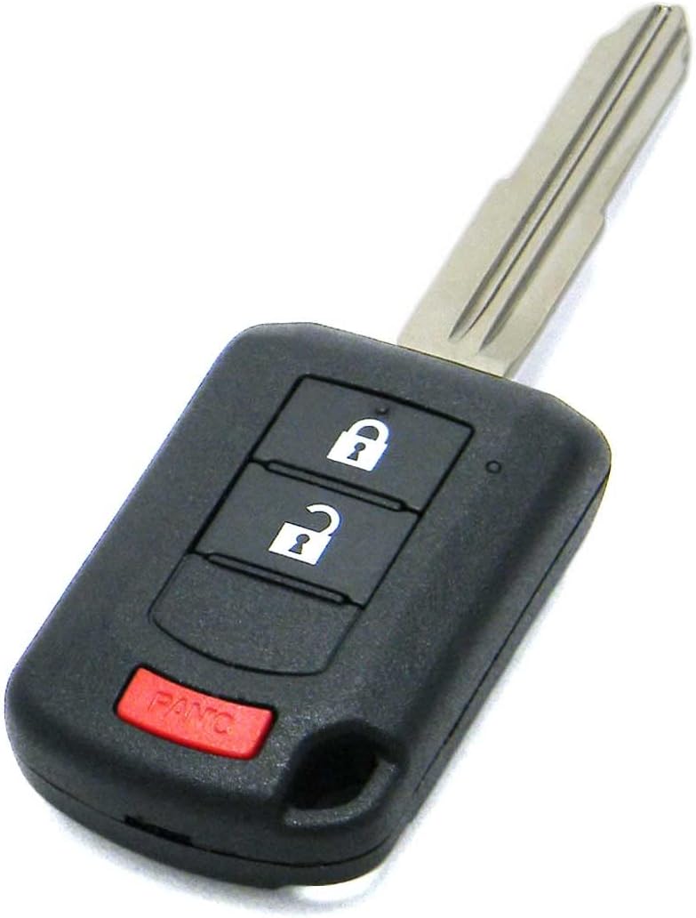 OEM Electronic 3-Button Remote Head Key Fob Compatible with 2016-2024 Mitsubishi Outlander Sport (FCC ID: OUCJ166N, P/N: 6370B944)