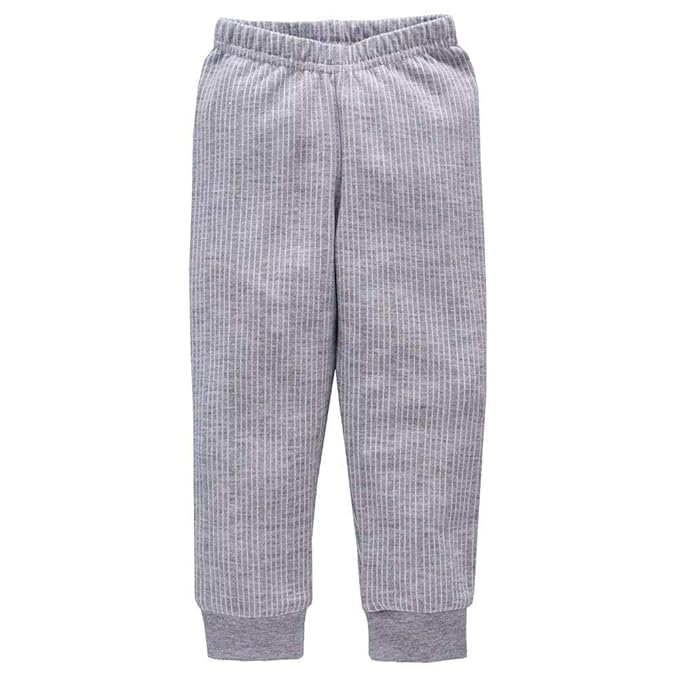NEVA Baby Kids Boys & Girls Winter Thermal Wear Lower Body Warmer Bottom Grey Color Pack of 2, Regular Fit, Mid Rise, 12-18 Months 2