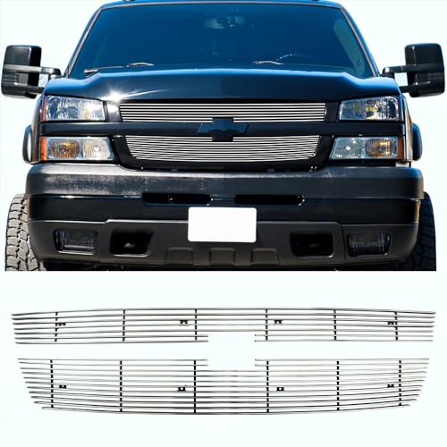 Chrome Billet Aluminum Grille Insert for 2006 Chevy Silverado 1500/2005-2006