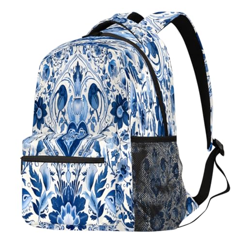 Sac à dos floral et ethnique grand format pour ordinateur et voyage