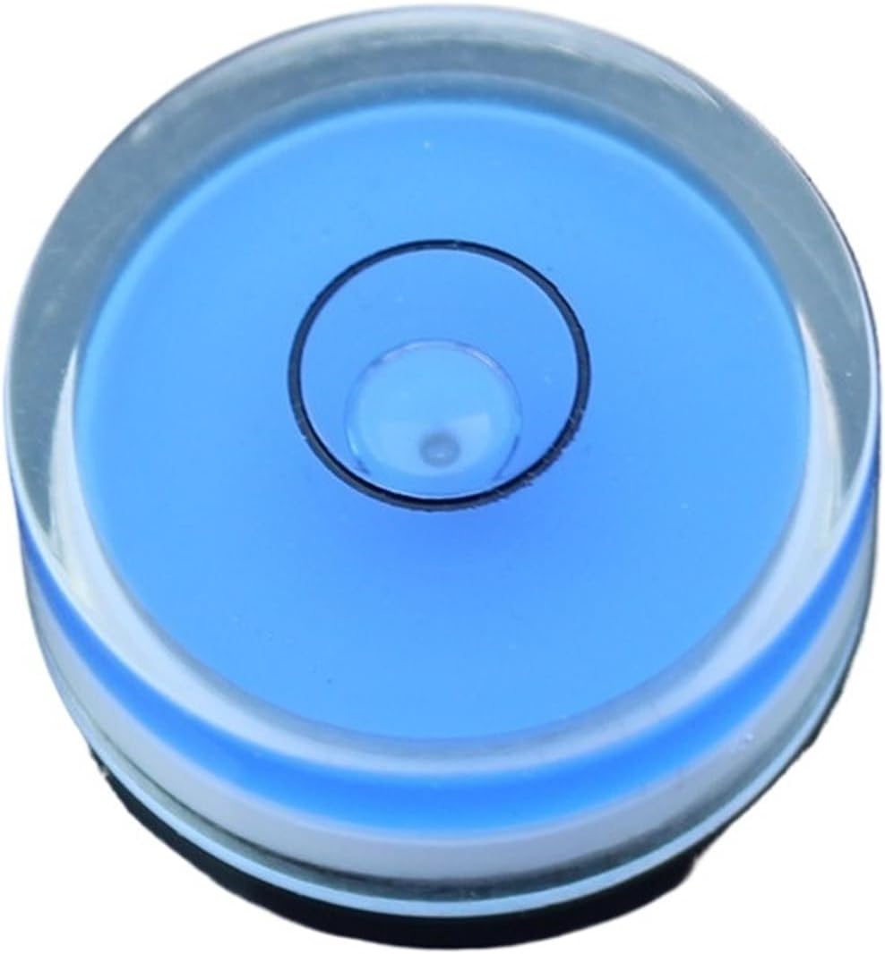 1pc Universal level measurement instrument Bubble level Circular Level Spirit Beads Size 25 * 10mm Green Blue White Color(1)
