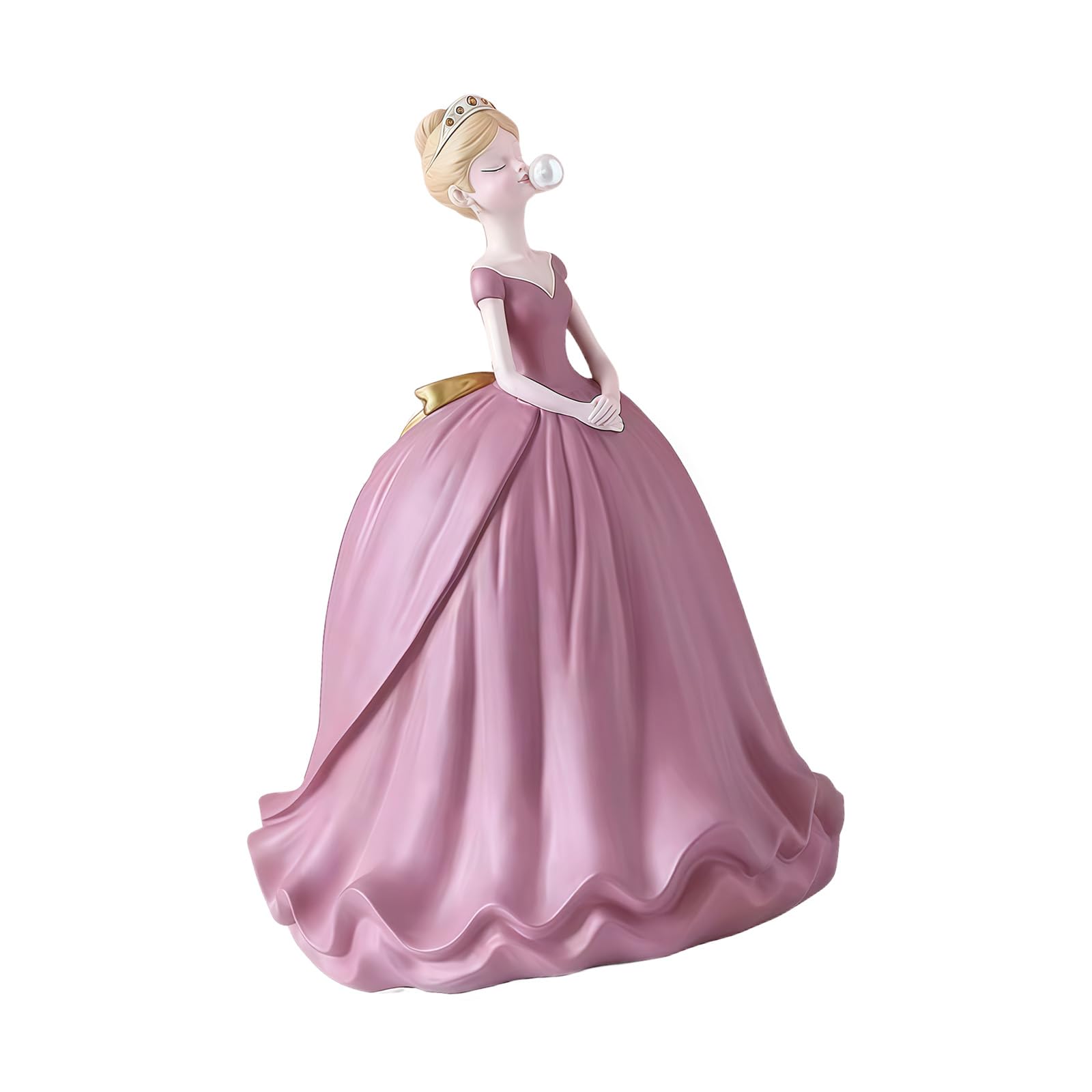 Nucelit Classical Home Decoration Resin Tissue Dispenser Shape Like Ball Gown Skirt Available in 6 Muted Tone Tissue Organizers Lavishness Home Decors Box