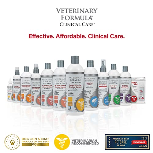 Veterinary Formula Clinical Care Dog Shampoo With Oatmeal And Tea Tree Oil, 16 Oz – Gentle Shampoo For Dogs With Dry Skin, Soothes And Adds Moisture To Skin And Coat #TOP5