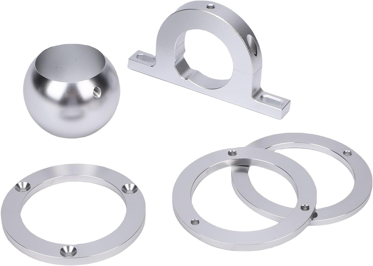 2 Inch Swivel Base Floor Mount, Steering Column Drop Kit, Aluminum Alloy Steering Column Floor Mount with 350 454.for Vehicles with 2" Diameter Columns, Easy