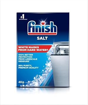 Finish Dishwasher Salt 4kg, Protection from Limescale Residues, Premium Quality