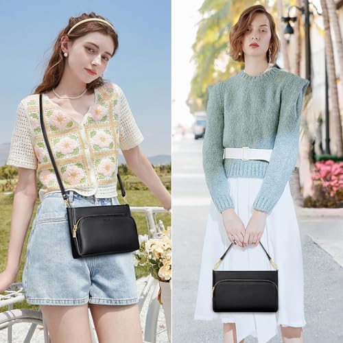 nuoku Small Cell Phone Purse Wallet Crossbody with Phone Pocket, Crossbody Bags for Women Cellphone Purse with Card Slots2