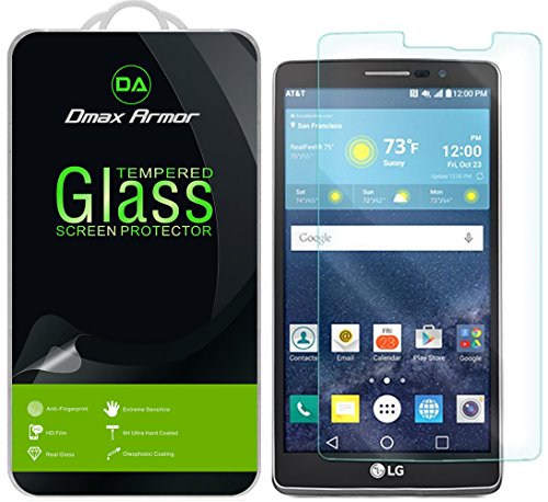 [2-Pack] Dmax Armor for LG G Vista 2 Screen Protector, [Tempered Glass] 0.3mm 9H Hardness, Anti-Scratch, Anti-Fingerprint, Bubble Free, Ultra-Clear