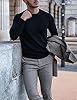 COOFANDY Herren Pullover mit Rundhalsausschnitt Strickpullover Feinstrick Winterpullover Sweater Männer #2