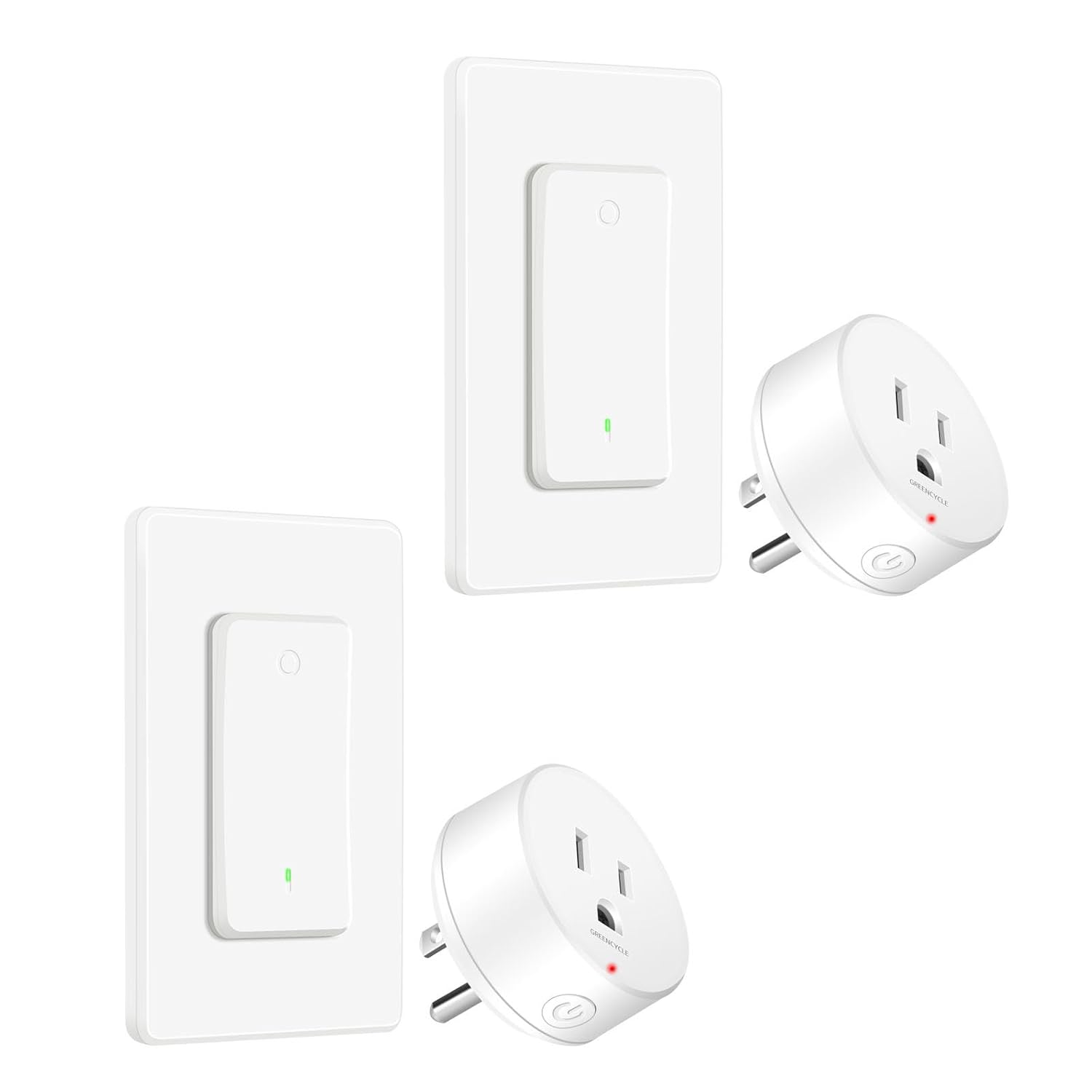 NineLeaf Wireless Romote Control Outlet Switch Kit,500ft Long Range Control No Wiring Needed, 15A 1500W Outlet for Lights Fans Lamps,No WiFi,Residential & Commercial Grade,White,2PK