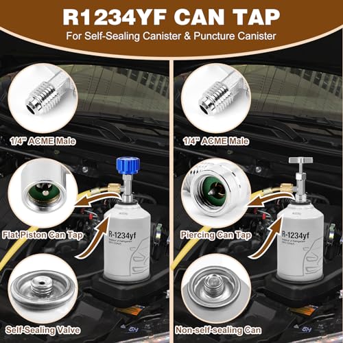 Kit adaptador WADEO R1234yf para carga refrigerante miniatura 3