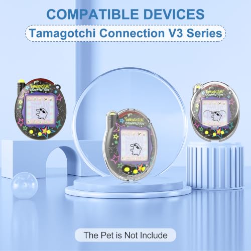 Image of for Tamagotchi Connection V3 Case, Clear Hard PC Drop-Proof Protective Cover, Transparent Portable Carrying Storage Case for Tamagotchi Connection Accessories (Cover Only), Translucent