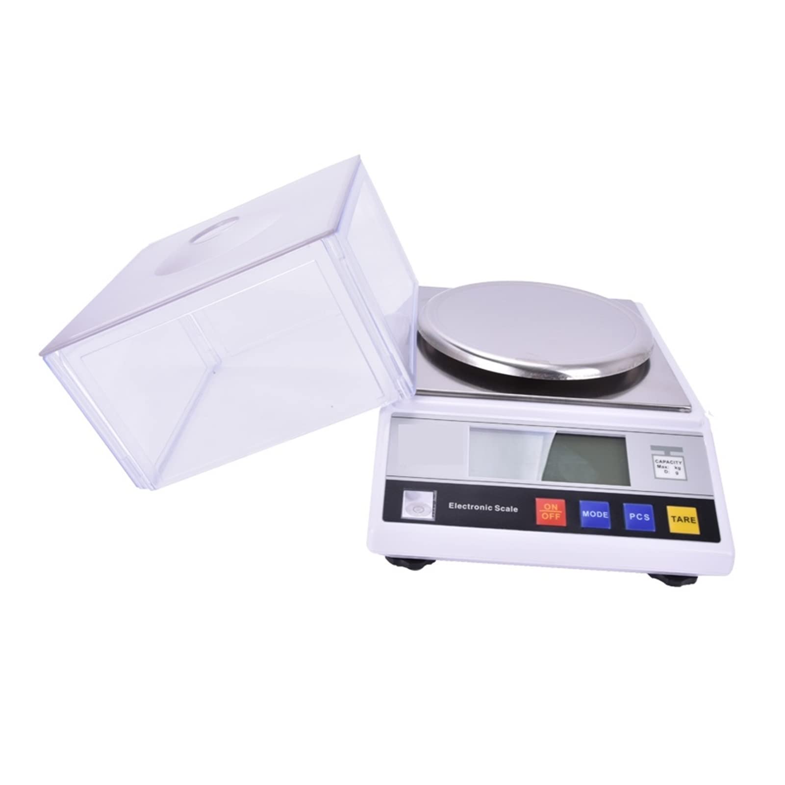 Báscula analítica electrónica de laboratorio, 1 pieza, balanza analítica de precisión de laboratorio, 2000 g x 0,01 g, para joyería, diamantes, oro, balanza de cocina, 7,5 V, 200 mA, LC grande
