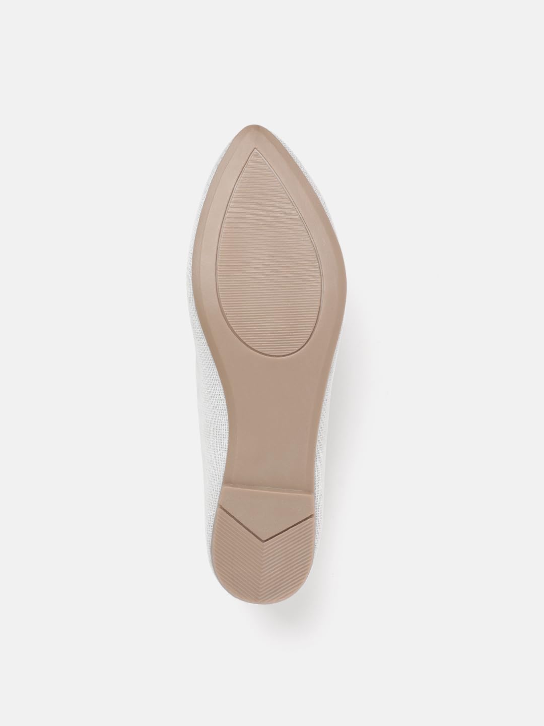 Marc Loire Women's Slip-On Embellished Flat Ballerina Shoes for Casual Wear, Party and Formal Occasions (White, UK Footwear Size System, Adult, Women, Numeric, Medium, 5) 4