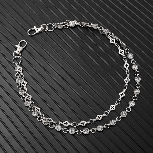 Gothic Tree of Life & Cross Pants Chain - Double-Layer Punk Hip Hop Waist Keychain Accessory for Jeans, Wallets, and Streetwear Women Men by DIKJAK - Image 5