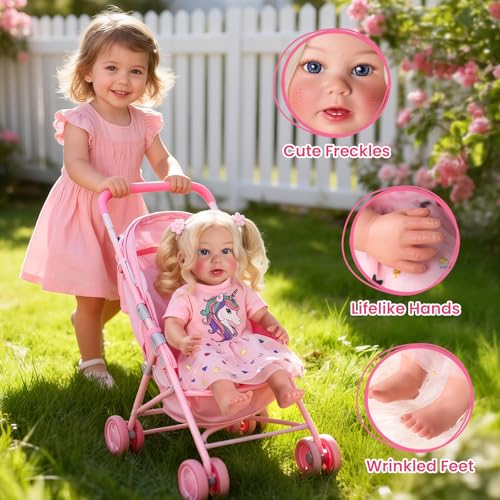 Muñeca Bebé Reborn 20 Pulgadas Cuerpo Suave Realista miniatura 4