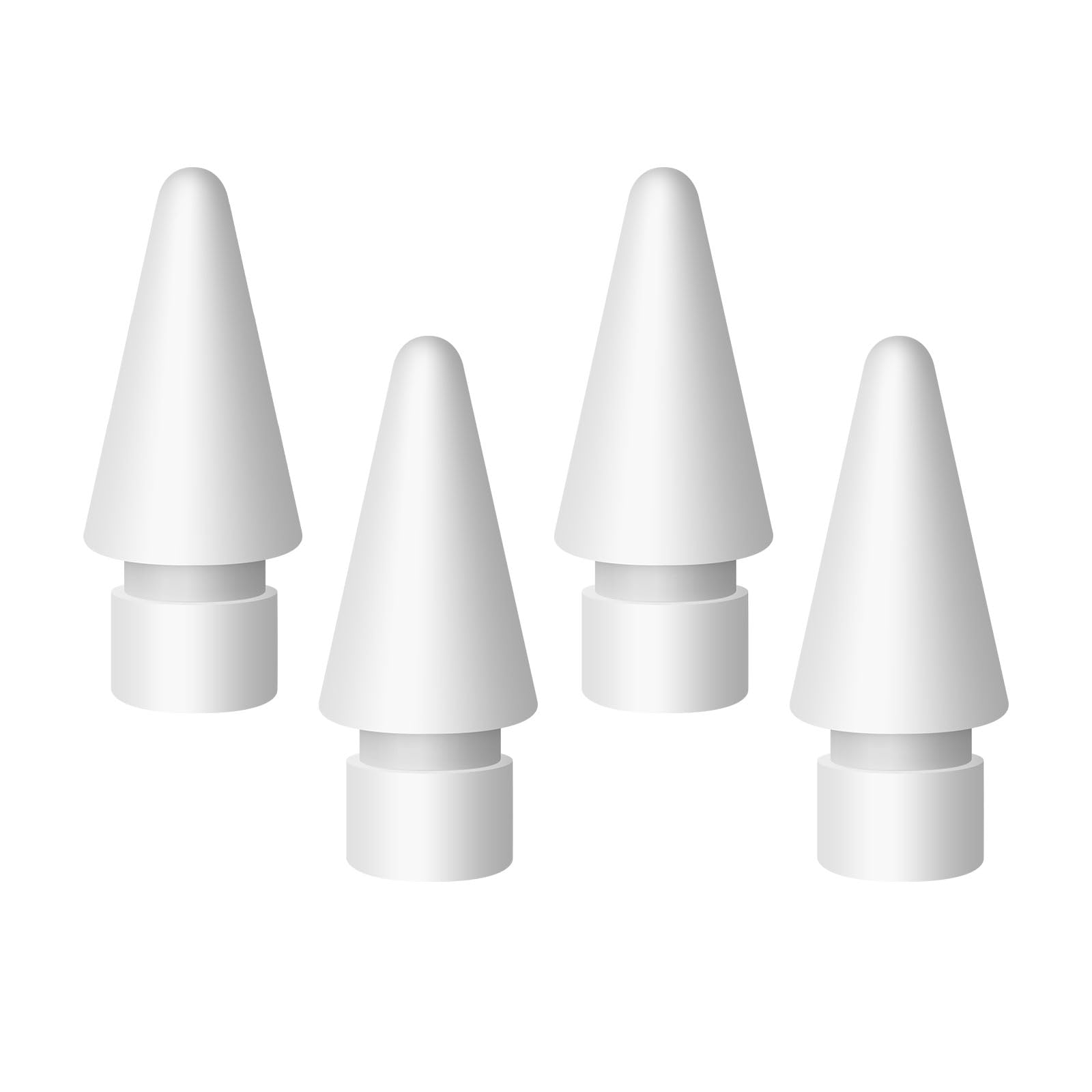 Upgraded Replacement Tip for Apple Pencil Pro/1st/2nd Gen/USB-C&Logitech Crayon,No Wear Out Fine Point Precise Control Pen Like Nibs for iPad Pro/Air/Mini Pencil-4 Pack