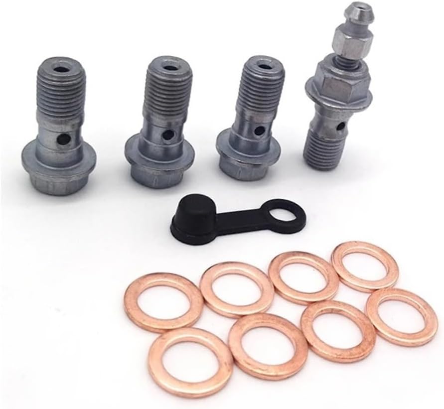 Motorcycle Accessories Brake Oil Hose Banjo Bolt Pipe Caliper Line Bleed Screw Washer For Dirt Bikes Repair parts