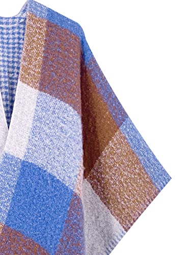 Image of Breezy Lane Women's Shawl Wraps Warm Poncho Ruana Wrap Cardigan