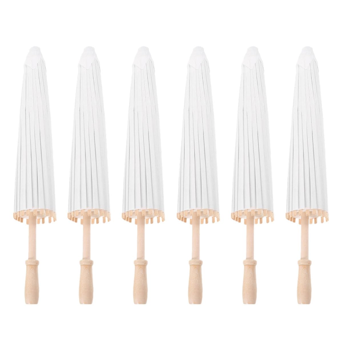 Sombrilla de papel para eventos y cosplay PRETYZOOM en pack de 6 unidades