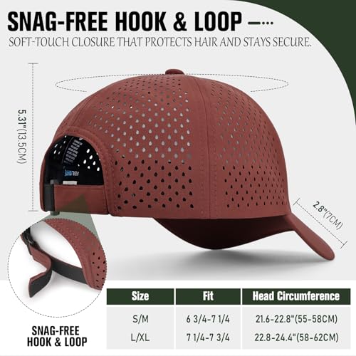 Image of AOPREL Baseball Cap Breathable Mesh Golf Hat Quick Dry Adjustable Baseball Hats for Men and Women Sport Running Workout