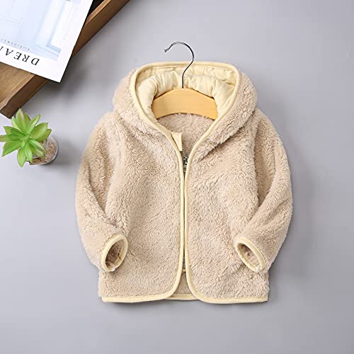 Toddler Baby Fleece Hooded Jacket Cute Bear Ears Zipper Hoodie Sweatshirt Boys Girls Fall Winter Outerwear Windproof2