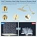 Hibbent All Metal CUPC Certified Shower Head, 10'' High Pressure Rainfall Shower Head, Handheld Showerhead Combo, 12'' Adjustable Extension Arm, 10 Sprays, 71'' Hose, Shower Holder, Polished Brass