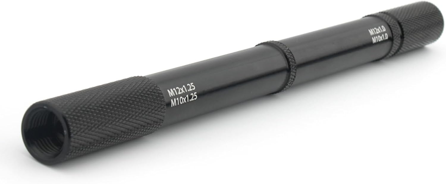 4-in-1 Black Universal Suspension Fork Bleeding Repair Tool Set For Motorcycle, 4 Sizes in One M10x1.0, M10x1.25, M12x1.0 and M12x1.25 Fork Bleed Tool Fork Damper Rod Bleed Tool